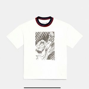 Limited Edition Coach x Marvel Captain Marvel Comic Graphic Oversized T-Shirt XS